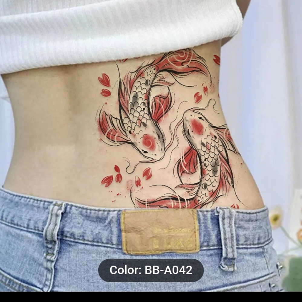 B1G2F Koi Temporary body tattoo
